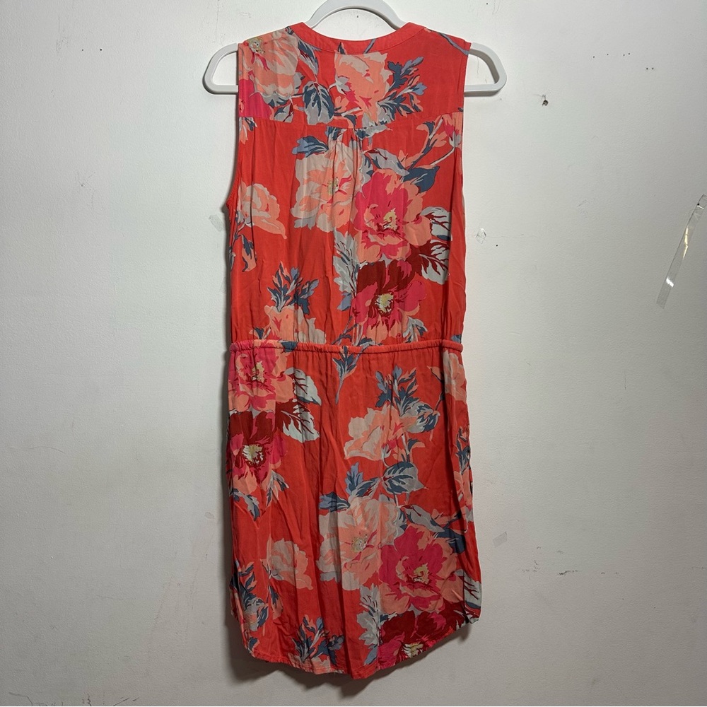 Gap Floral Dress, Button Front, Drawstring Waist,… - image 7